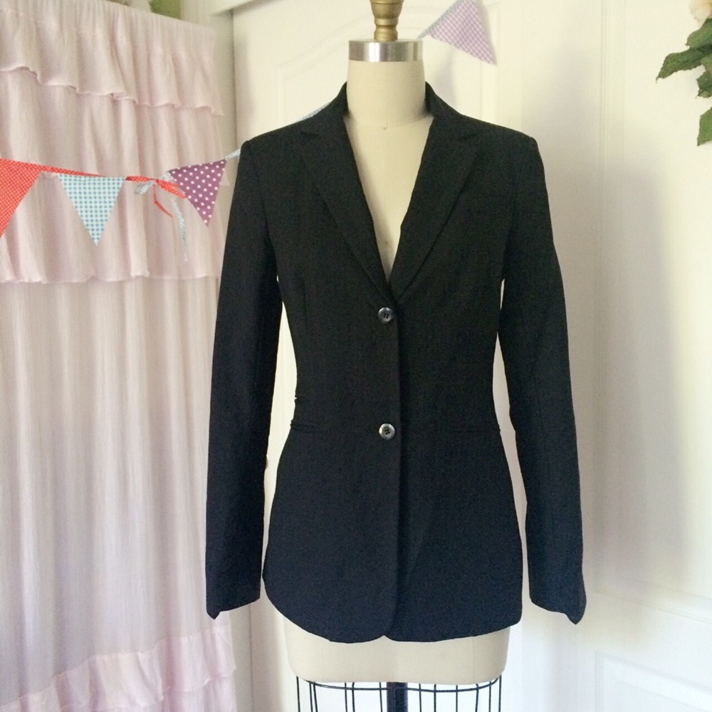Saba Black Wool Blazer